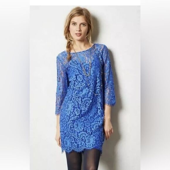 Anthropologie HD in Paris Overture Lace Dress - Picture 1 of 8